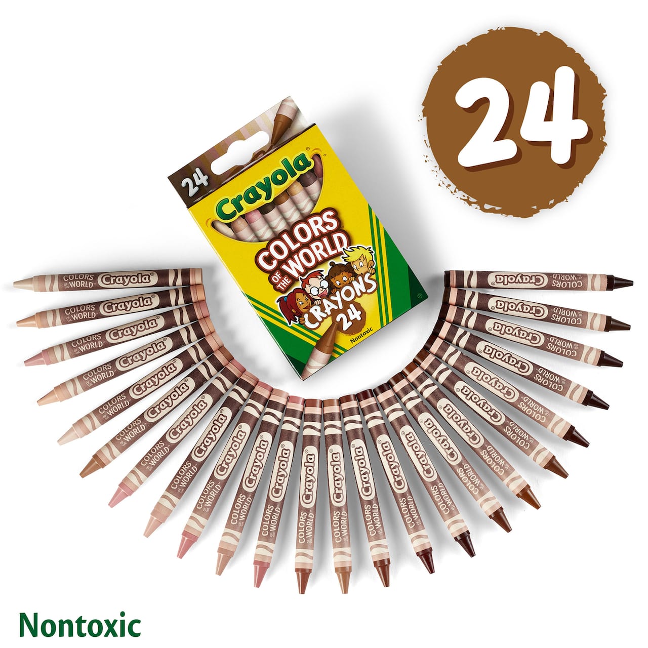 12 Packs: 24 ct. (288 total) Crayola® Colors of the World™ Skin Tone Crayons